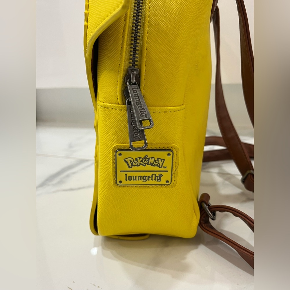 Pokemon Pikachu Loungefly Yellow Backpack Authentic - Picture 2 of 5
